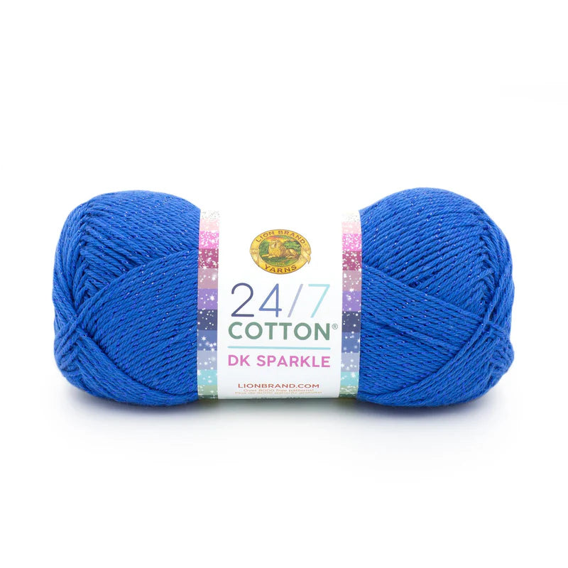 Lion Brand Yarns 24/7 Cotton DK Sparkle - Calypso