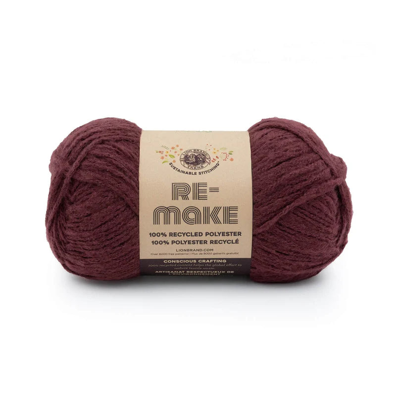 Lion Brand Yarns Re-Make - Burgundy