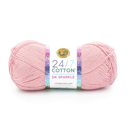 Lion Brand Yarns 24/7 Cotton DK Sparkle - Pink Diamond