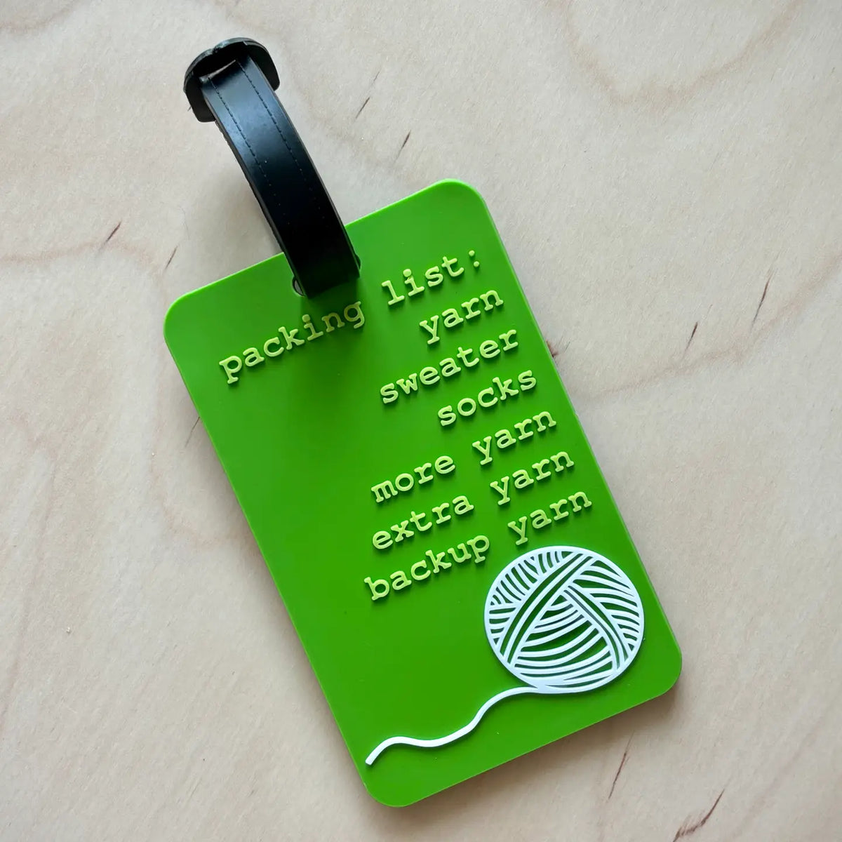 Comma Craft Co Luggage Tag - Yarn Traveller