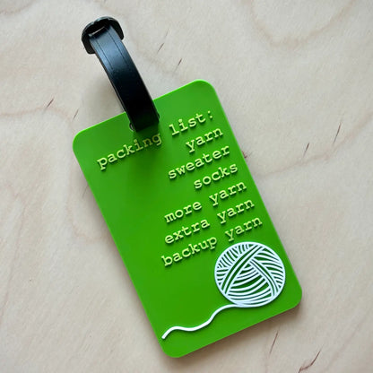 Comma Craft Co Luggage Tag - Yarn Traveller
