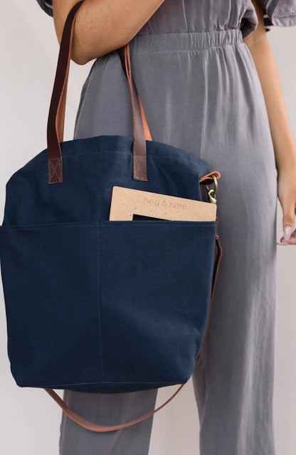 Twig & Horn Canvas Crossbody Project Tote