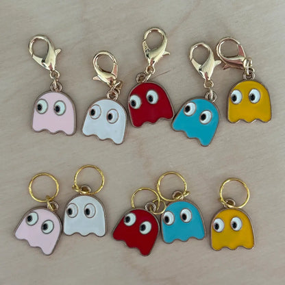 Comma Craft Co Stitch Markers - Lobster Claw 80s Game Ghost Retro