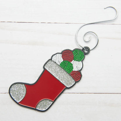 Fox & Pine Stitches - Yarn Filled Stocking Christmas Ornament