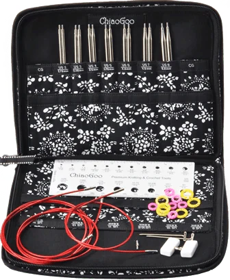 ChiaoGoo TWIST Red Lace Interchangeable 4" Tip Complete Set