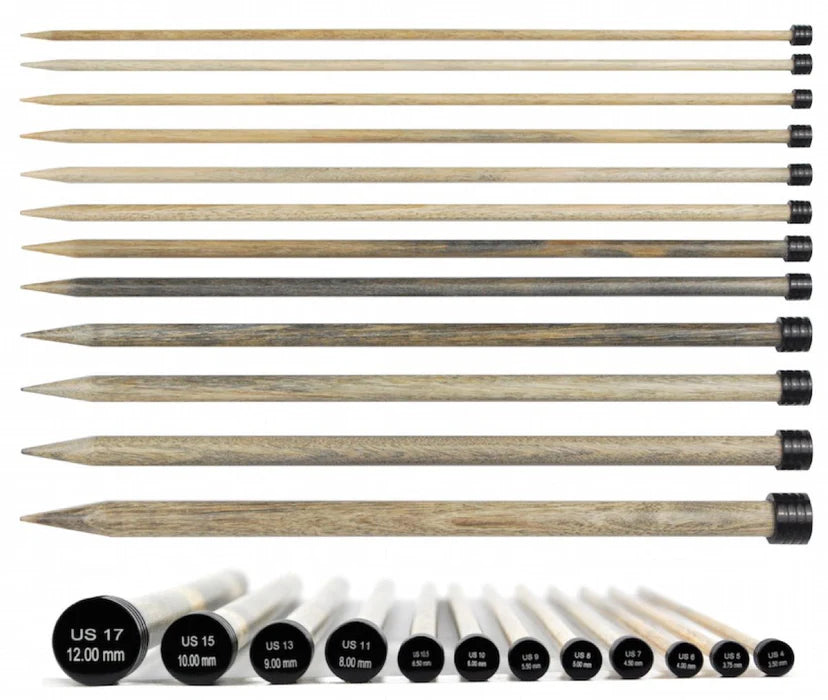 Lykke 10" Single Point Needles - Driftwood