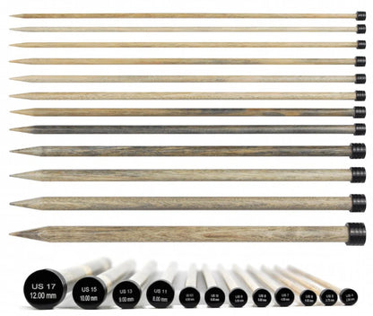 Lykke 10" Single Point Needles - Driftwood