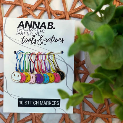 Anna B. Shop Smiley Stitch Markers