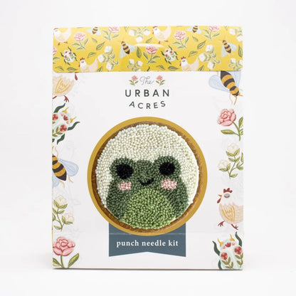 The Urban Acres Punch Needle Kit - Frog