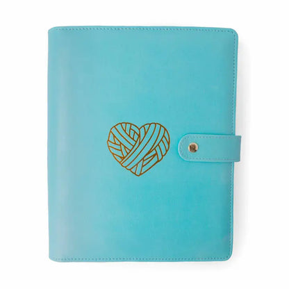 Twice Sheared Sheep - Teal Heart Project Journal Planner For Knitters & Crocheters