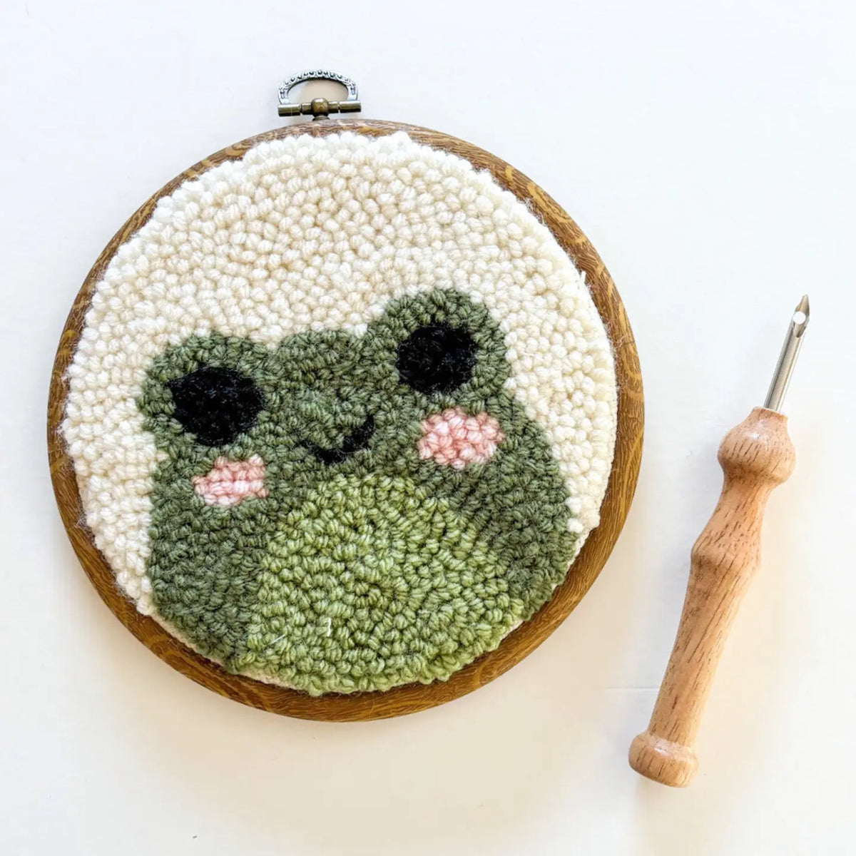 The Urban Acres Punch Needle Kit - Frog