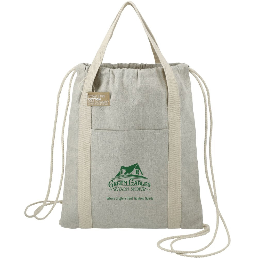 Green Gables Yarn Shop Cotton Drawstring Bag