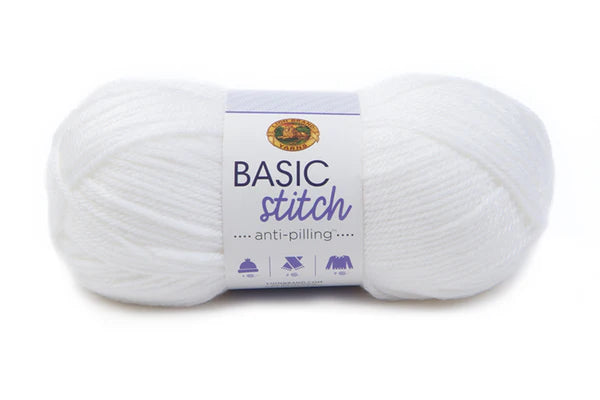 Lion Brand Yarns Basic Stitch - White